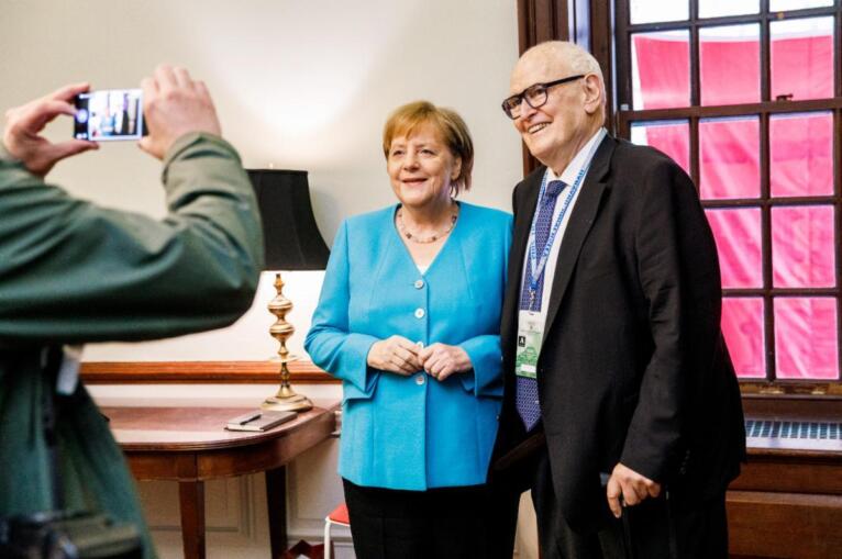 CES Co-Founder Guido Goldman with German Chancellor Angela Merkel
